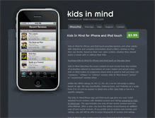 Tablet Screenshot of kidsinmindapp.com
